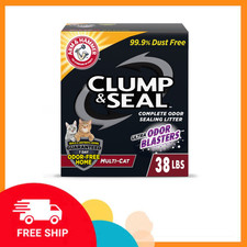 ARM HAMMER Clump Seal Cat Litter Multi-Cat Odor Sealing Clay Clumping 38 lb