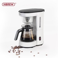 HiBREW H12 3-in-1 Drip Coffee Machine Glass Teapot 750ML Hot Tea Maker Manual