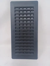 1 Decor Grates Pl410-blk 4-Inch By 10-Inch Plastic Floor Register, Black