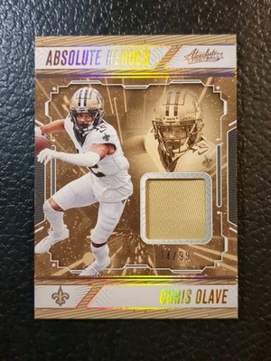 Chris Olave 2024 Panini Absolute Heroes Memorabilia #AHM-COE Gold /99