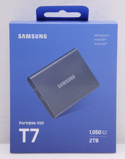 Samsung T7 MU-PC2T0T 2TB USB 3.2 Portable SSD Titan Grey Brand New Sealed Box