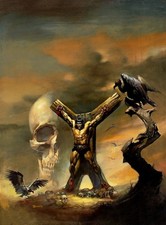 Poster classico su tela -Boris Vallejo -Spada selvaggia di Conan #5 copertina art 18"x24"