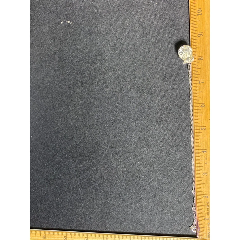 Collar colgante bola cristal brillante con cadena para mujer accesorio glamoroso Foto 2 de 3