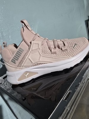 Puma Enzo 2 Weave Jr Running Shoes in Rose Gold/Quail, Kids Size 2