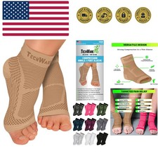 Ankle Brace Compression Sleeve - Plantar Fasciitis Sock. Relieves Achilles Te...