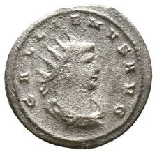 Gallienus. AD 253-268. Antoninianus. Mostly Silver. Minerva facing right. a3231