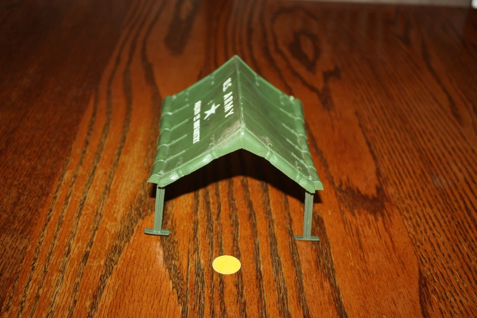 MPC 二战前线军队绿色 351'st 步兵 H.Q. 帐篷和 4 个原装杆 — 第 4/4 张图片