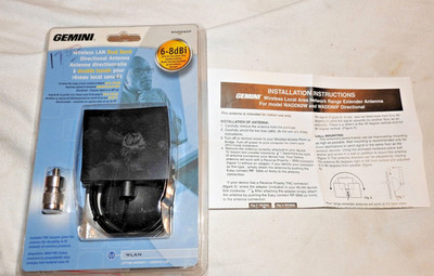 NOS GEMINI Wireless Local Area Network Range Extender Antenna WADD60F