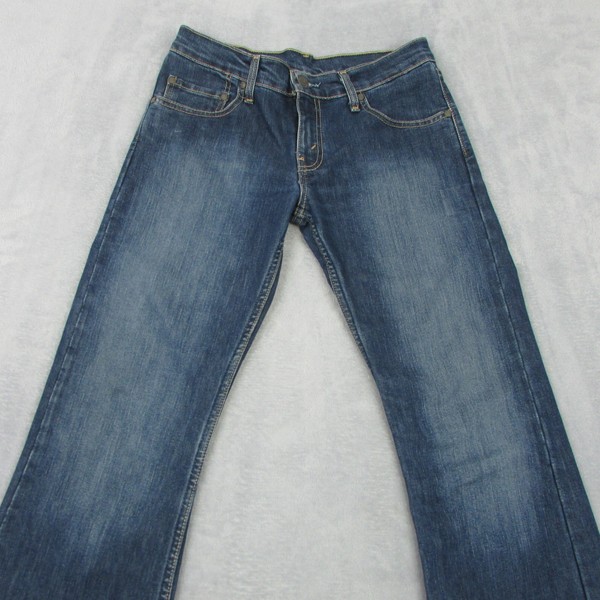 Vintage Y2K Levis Flare Ankle Womens Jeans W27 L26 Blue Denim Mid Rise