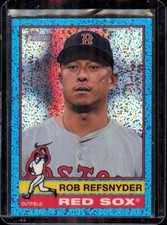 Rob Refsnyder 2025 Topps Heritage Chrome Light Blue Sparkle Refractor #213