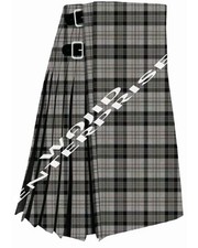 Scottish Handmade Traditional Harris Family Tartan 8 Yard kilt For Men's
