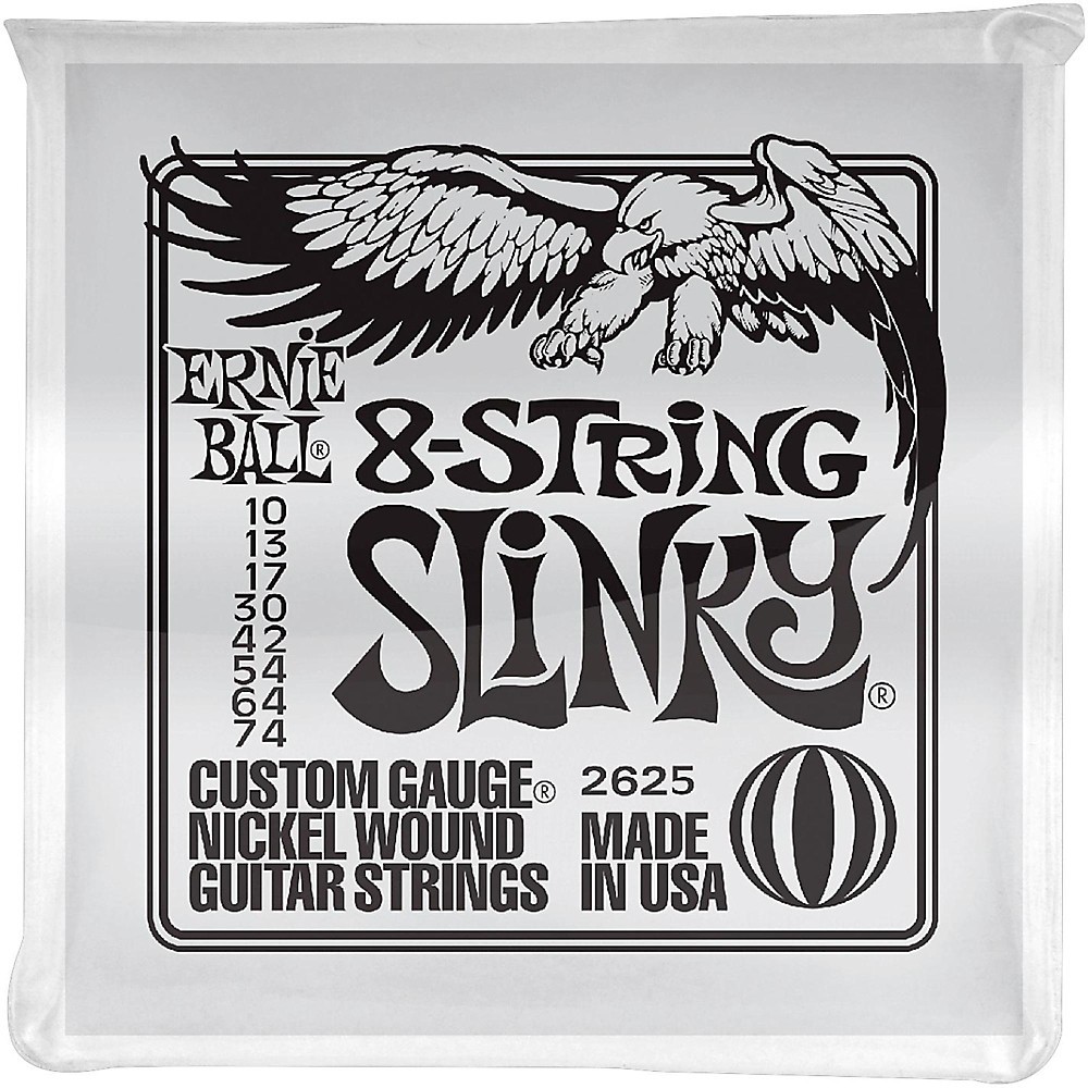 Ernie Ball 8-String Slinky Electric Guitar Strings 10-74 3490₽