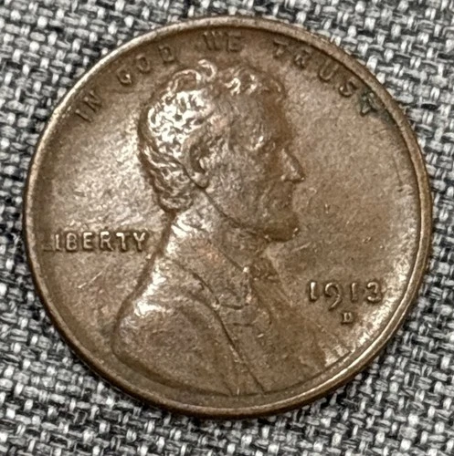 1913 D Lincoln Cent XF
