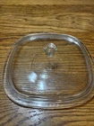 PYREX CLEAR GLASS CASSEROLE P-9-C-1 LID J-1