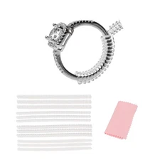 Yaogniy 12-Pack Ring Sizer for Loose Rings 4 Sizes Invisible Ring Size Adjust...