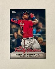 2019 Topps Update The Family Business BLACK Ronald Acuña Jr. #FB-8 SP #'d /299