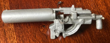 Vintage MARX Army Military Silver Machine Gun w/Trigger missing Tripod
