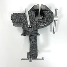 Cast Iron Bench Vice, 360°Swivel Base Table Vice, Portable Clamp-on Vise for ...