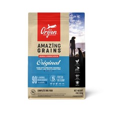 ORIJEN Amazing Grains High Protein Dry Dog Food 4 Pound Pack of 1 , Blue