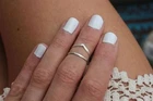 Solid 925 Sterling Silver Set Of Band & Knuckle Statement Handmade Ring Al Size