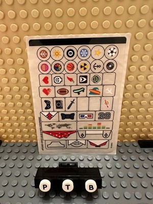 Genuine New LEGO Sticker Sheet Go Brick Me 41597 **missing a  couple stickers**