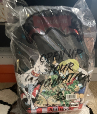 Sprayground Richie Rich Multicolor Graphic Print Backpack Zip Pockets Adjustable