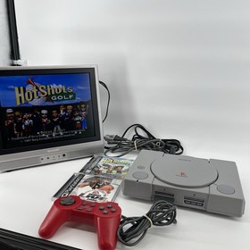 Sony PlayStation 1 PS1 Console Bundle w/ Controller + 2 Games (Tested & Working)