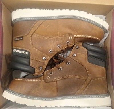 Size 12 - Wolverine Men Trade Wedge 6'' Moc-Toe Steel-Toe Work Boot Shoes