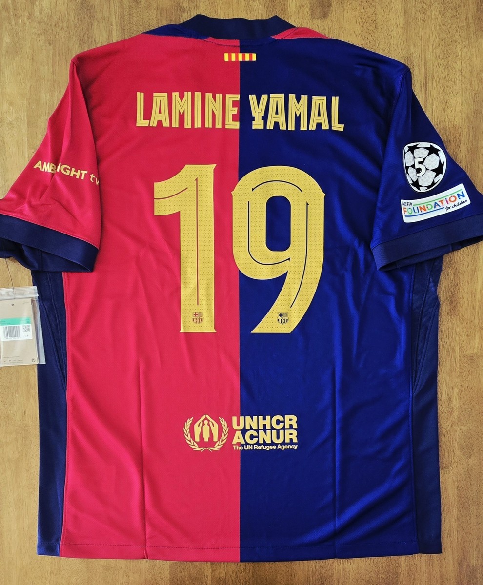 2024/25 Nike FC Barcelona #19 LAMINE YAMAL UEFA Champions