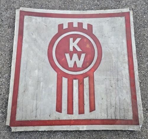 Kenworth Logo Sign Mudflap Used 16 X 16 
