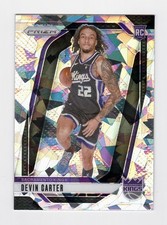 2024-25 Panini Prizm #231 Devin Carter Sacramento Kings Ice Prizm RC