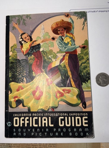 1935 California Pacific International Exposition Souvenir Program Picture Book