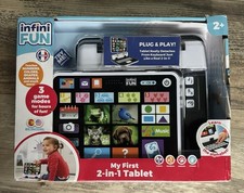 Infini Fun My First 2-In-1 Bilingual Tablet, English Spanish Interactive Learn
