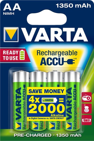Varta 56746 101 404 1X4 Varta Recharge Accu Power 1350 Mah Aa Mignon Nimh-image