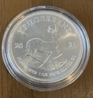 2021 Krugerrand 1oz .999 South Africa Bullion Fine Silver Coin