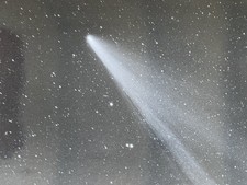 VINTAGE SPACE HALLEY'S COMET NASA PHOTO JPL KODAK PAPER TYPE 1