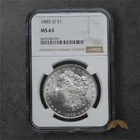 1885-O Silver Morgan Dollar $1 - NGC MS63 - New Orleans