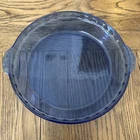 Vintage PYREX Cobalt Blue Glass Fluted Pie Baking Dish #229