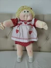 Cabbage Patch Kids Soft Sculpture Lemon Blonde Hair Green Eyes Original Outfit
