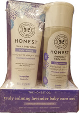 Honest Co. Baby Face/Body lotion and shampoo/body wash Gift Care Set Lavender