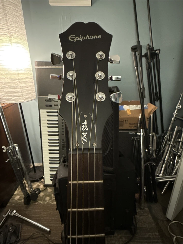 Epiphone ES-335 Studio Dot Cherry cuerpo semihueco Foto 3 de 4