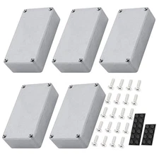 5pcs 1590B Guitar Pedal Enclosure Aluminum Diecast Stomp Box Case 112x61x32mm...