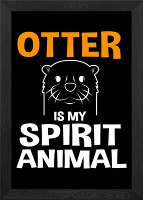 Otter Geist Tier gerahmtes Wandbild Poster Leinwanddruck Bild