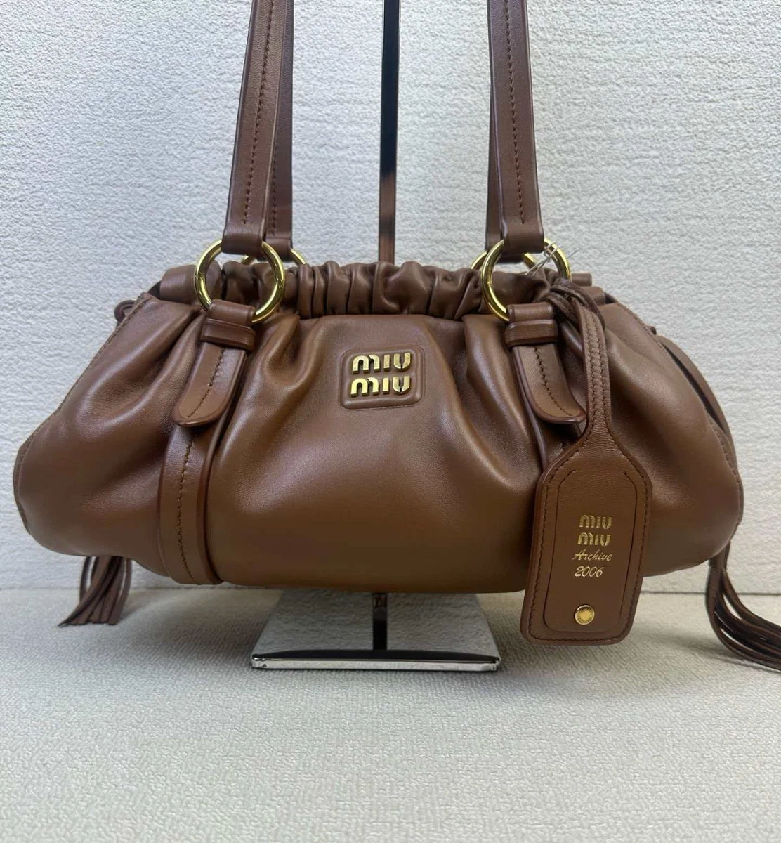 Miu Miu Leather Hobo Bags for Women for sale | eBay