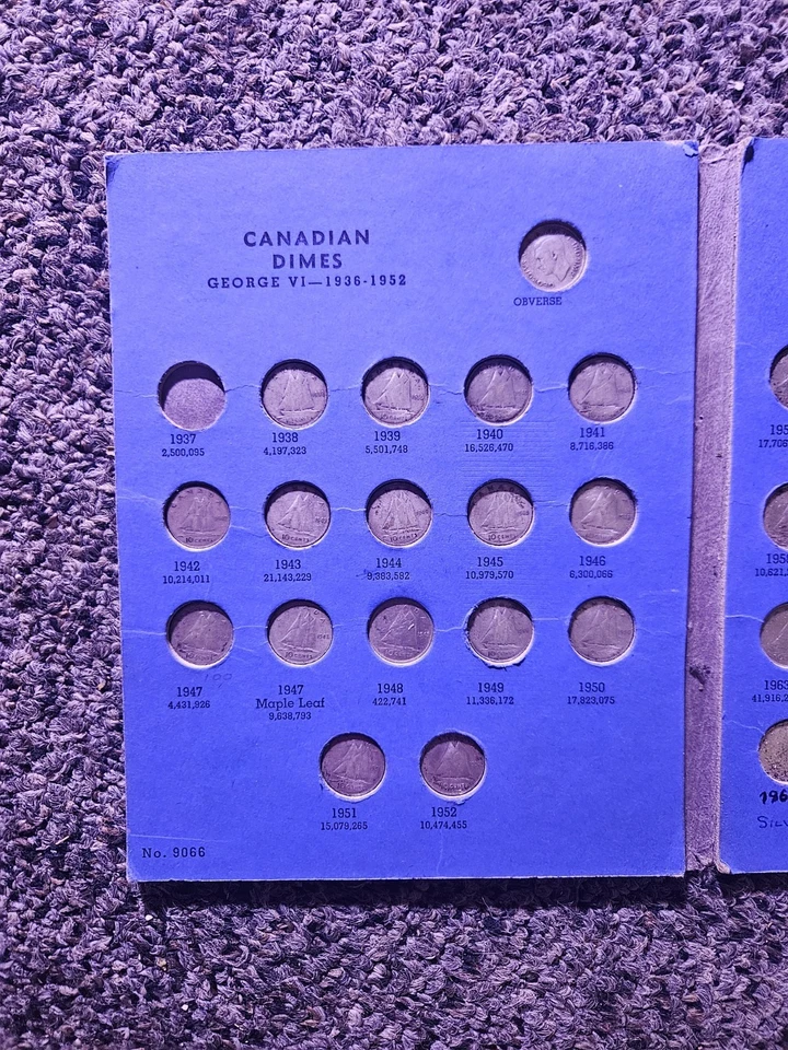 canadian dime collection - 1938 to 1969 - Image 2 of 4