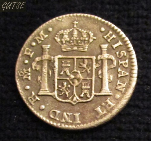 Gutse 91-CARLOS IV, Demi Real 1801, Mexique Fm, AC 286, EBC - Picture 3 of 3