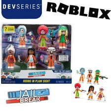 Roblox DEVSERIES Jailbreak Hiding In Plain Sight 6 Action Figures Virtual Code!!