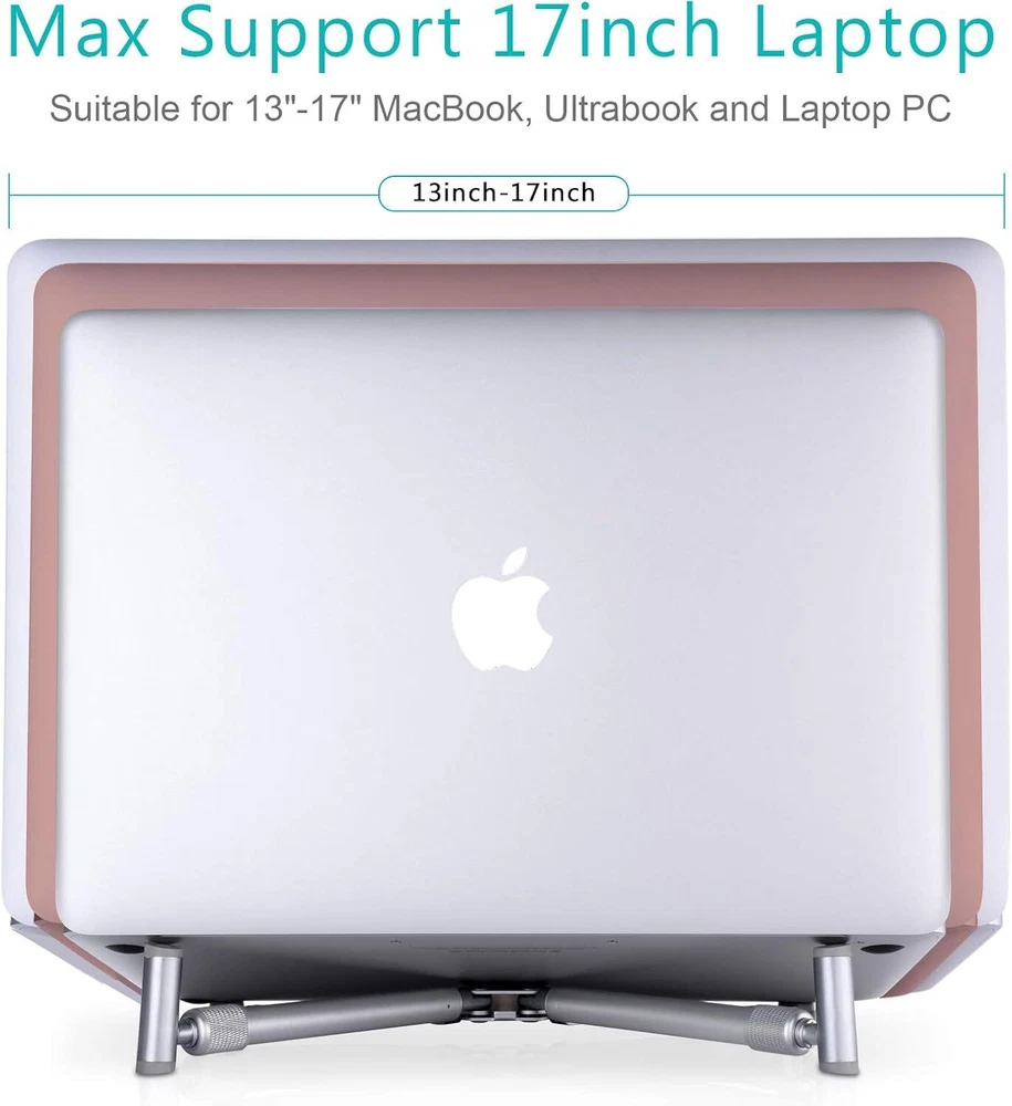 Laptop Stand Adjustable Laptop Stand for Macbook Pro Aluminum Desk Foldable US