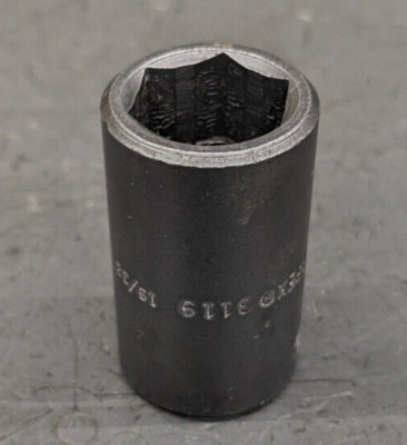 Apex Impact Socket Imperial 19/32'' Hex 3/8'' Square Drive 6 Point 3119 USA