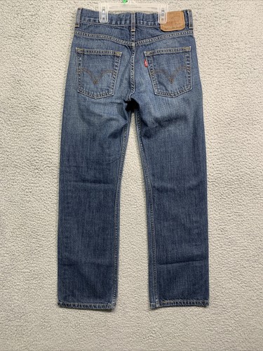 Levi’s 514 Red Tab Jeans Boys 16 X 16.5 Straight Leg Medium Wash 5 Pocket Rivets - Picture 4 of 11